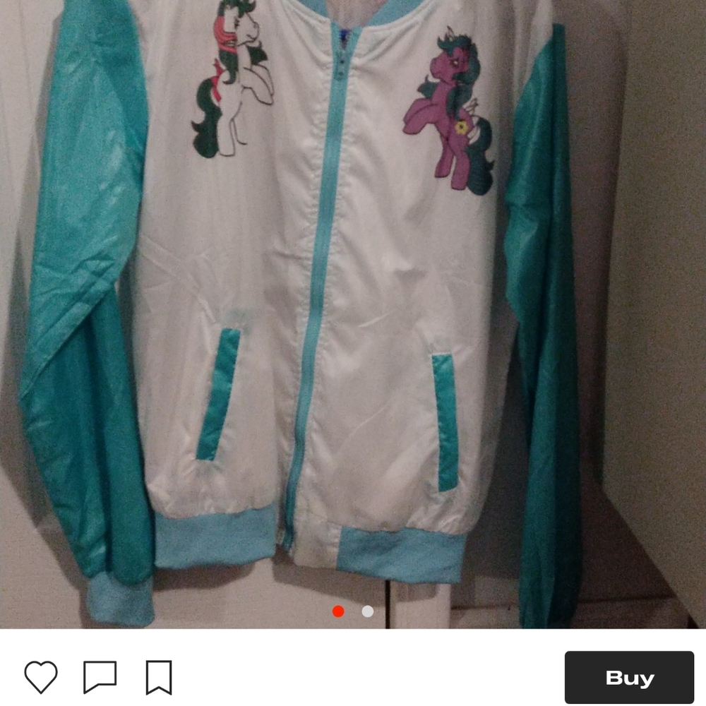 NEVER WORN. My Little Pony bomber/windbreaker